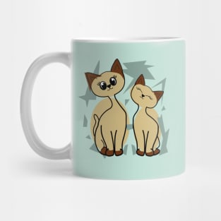 Retro Siamese Cat - Cute Vintage Mug